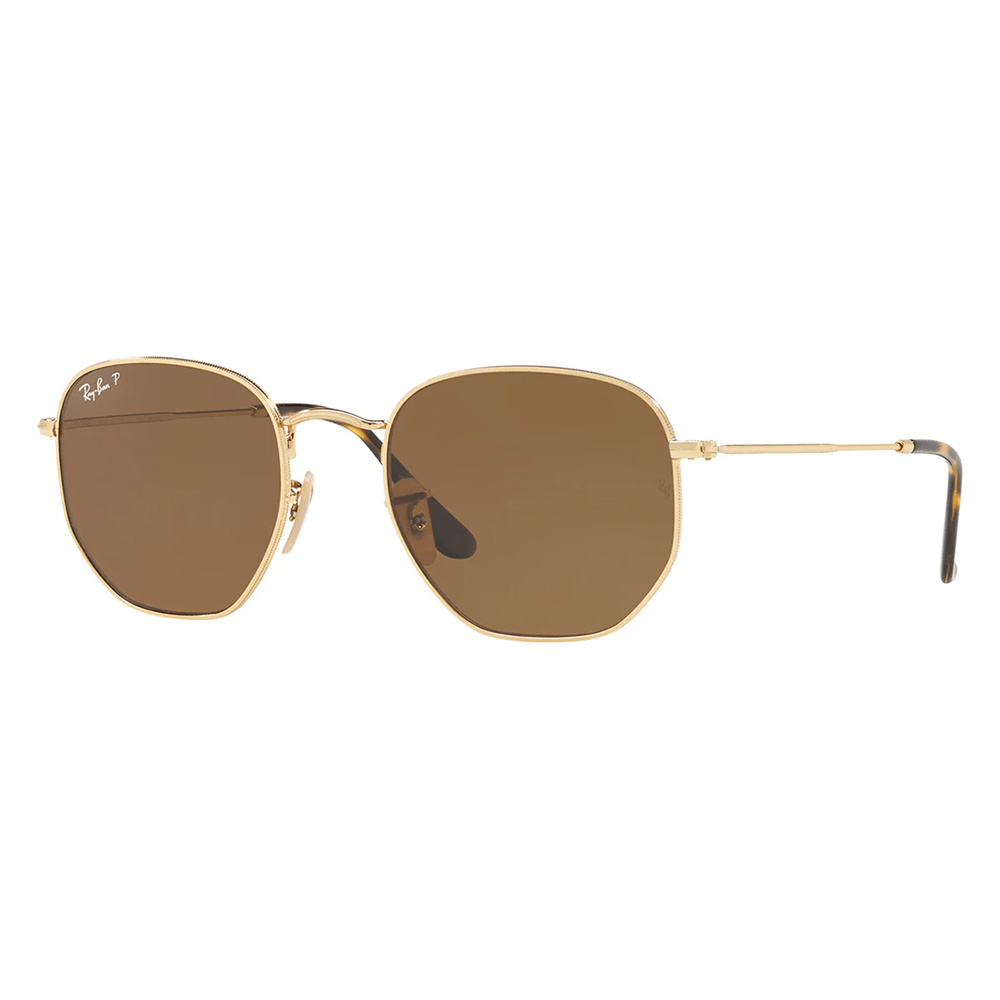 Ray-Ban Hexagonal RB3548N 001/57 51 Polarised Sunglasses